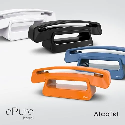 Alcatel ▫️ Epure Iconic - Telemóvel sem fios DECT - Design vintage - Ecrã gráfico grande e de excelente legibilidade - Modo mãos-livres - Bloqueio de chamadas - Laranja 4