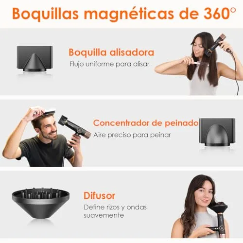 Faszin ▫️ Secador de cabelo profissional 110 000 RPM, 200 milhões de iões 5