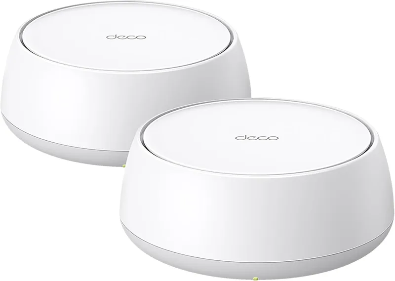 TP-Link ▫️ Deco BE25(2-Pack) - Sistema Wi-Fi 7 Mesh Dual Band até 3600 Mbps, 2× Portas 2.5 Gbps, MLO, IA Roaming, HomeShield, Cobertura Total da Casa