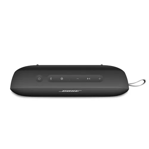 Bose ▫️ SoundLink Flex (2.ª geração), coluna portátil sem fios com Bluetooth, pequena e potente, ideal para festas ao ar livre, até 12 horas de autonomia, resistente à água (IP67) e ao pó, preta 4