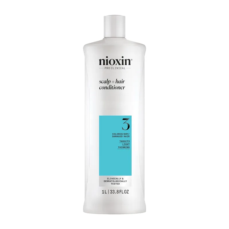 Nioxin System 3 - Champô / Condicionador / Tratamento - Para cabelos pintados e danificados com enfraquecimento ligeiro