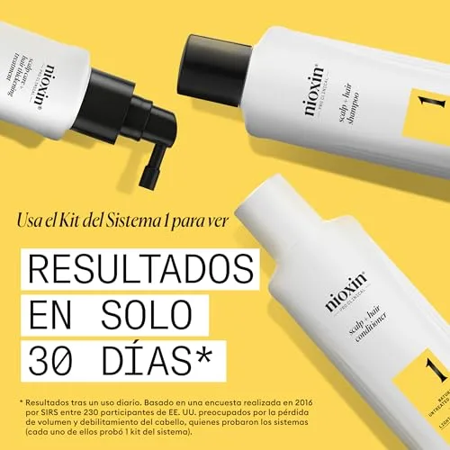 NIOXIN ▫️ Sistema 1 - Champô / Condicionador / Tratamento - para o cabelo e o couro cabeludo - Cabelo natural com ligeiro enfraquecimento 2
