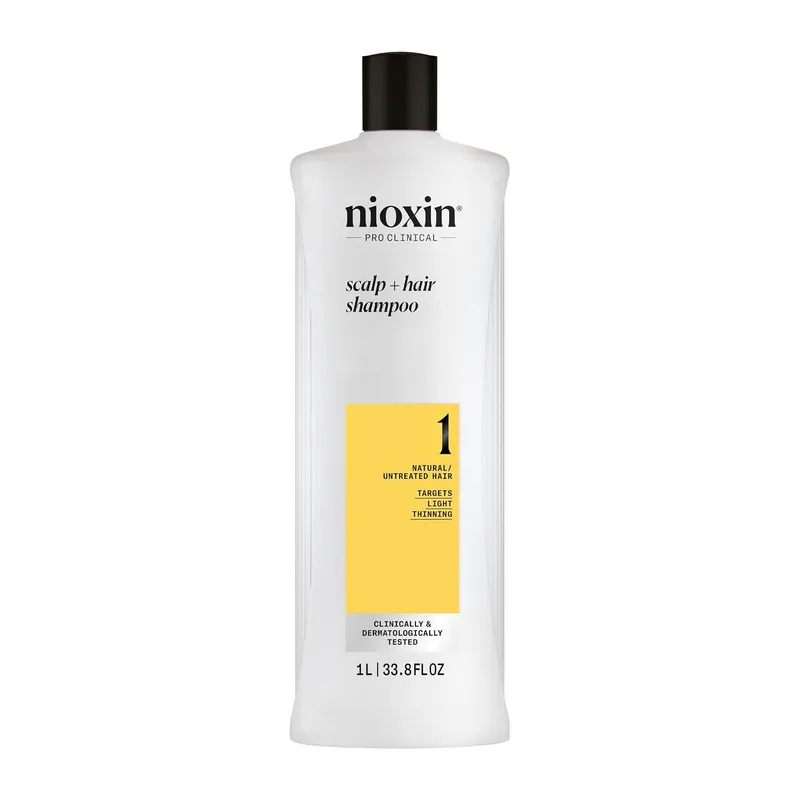 NIOXIN ▫️ Sistema 1 - Champô / Condicionador / Tratamento - para o cabelo e o couro cabeludo - Cabelo natural com ligeiro enfraquecimento