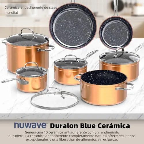 Nuwave ▫️ Conjunto de panelas de 12 peças G10, com revestimento cerâmico Duralon sobre cobre, sem PFAS 2