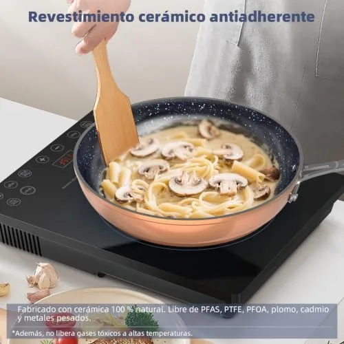 Nuwave ▫️ Conjunto de panelas de 12 peças G10, com revestimento cerâmico Duralon sobre cobre, sem PFAS 4