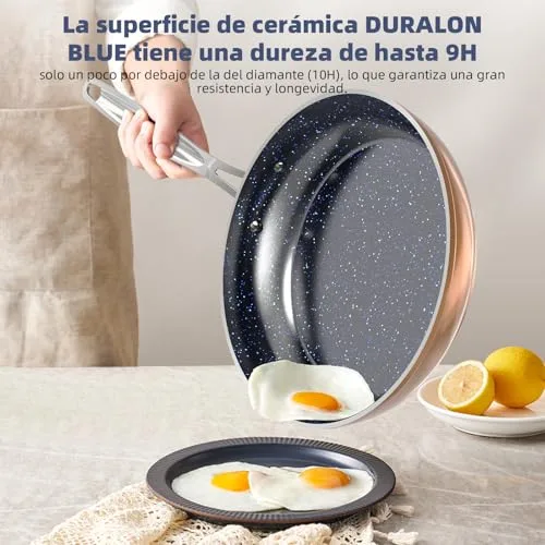 Nuwave ▫️ Conjunto de panelas de 12 peças G10, com revestimento cerâmico Duralon sobre cobre, sem PFAS 5