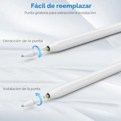 MoKo ▫️ com 4 pontas, compatível com o Apple Pencil Pro/USB-C/2.ª/1.ª geração 4