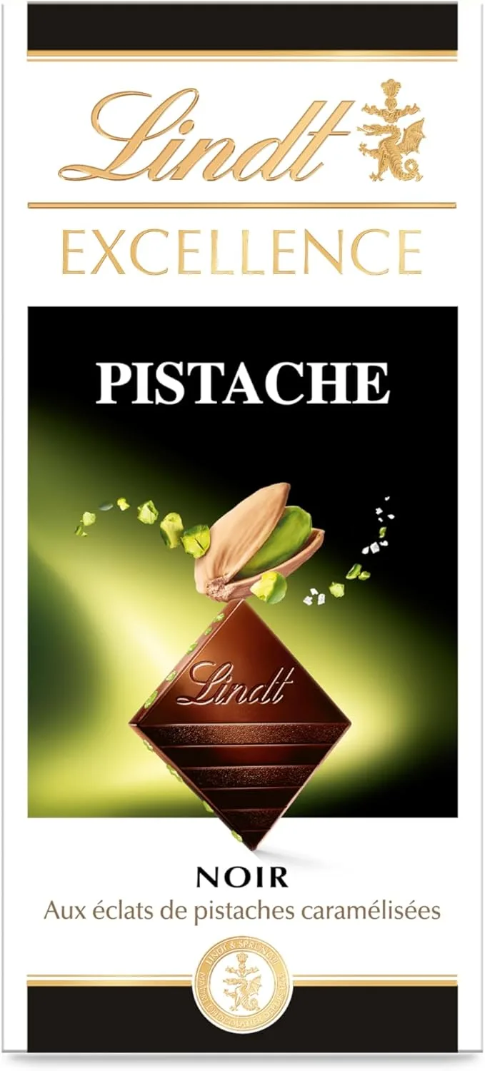 Lindt ▫️ Tablet EXCELLENCE Chocolate com Pistáchio 100 g