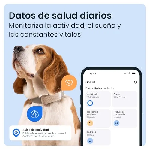 Tractive ▫️ GPS para cães | Edição 2025 | N.º 1 do mercado | Localização em tempo real | Alertas contra fugas | Monitorização da atividade | Alertas de saúde | Monitorização de latidos (Castanho) 3