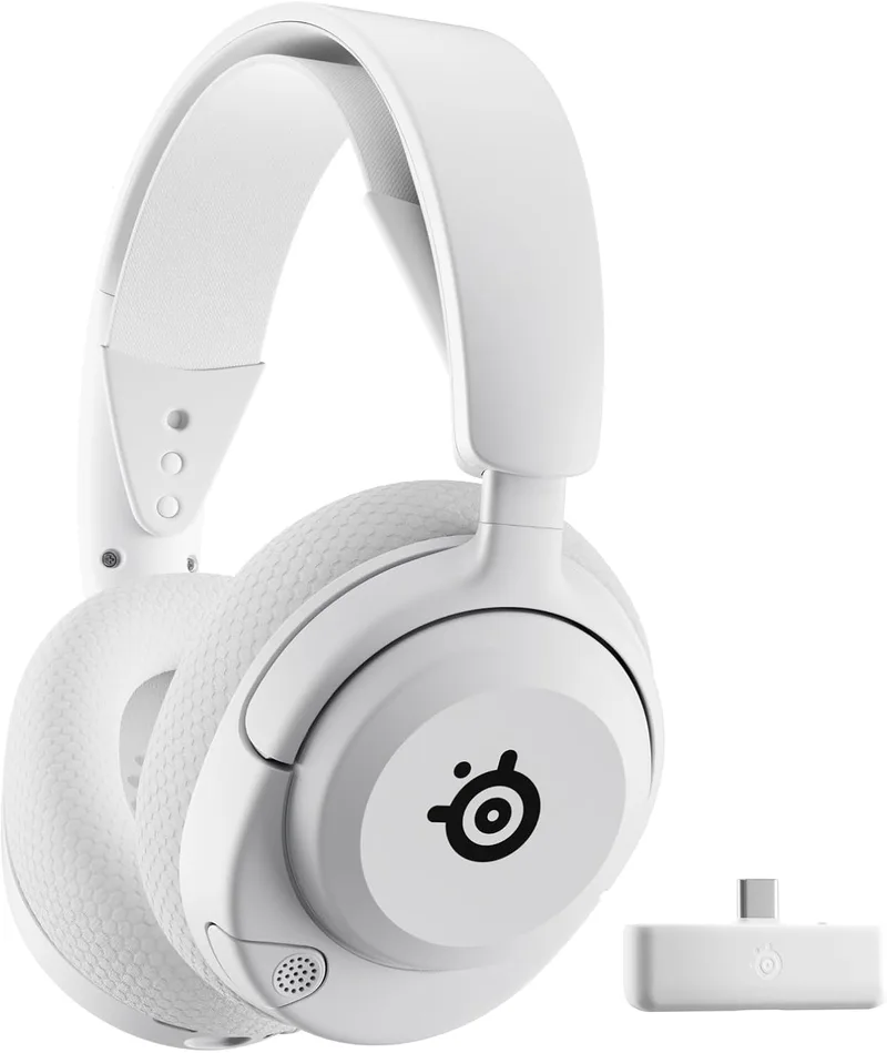 SteelSeries ▫️ Arctis Nova 5X Branco - Auscultadores sem fios para Xbox - Xbox, PC, Switch 2, telemóvel - Controladores magnéticos de neodímio - Mais de 100 predefinições - Bateria com 60 horas de autonomia - 2,4 GHz ou BT - Microfone Gen2.X