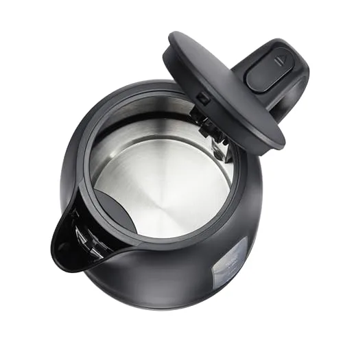 Amazon Basics ▫️ Fervedor elétrico 1,7 L, 2200 W, sem BPA, com base giratória de 360°, desligamento automático e filtro anticalcário removível, preto mate 5
