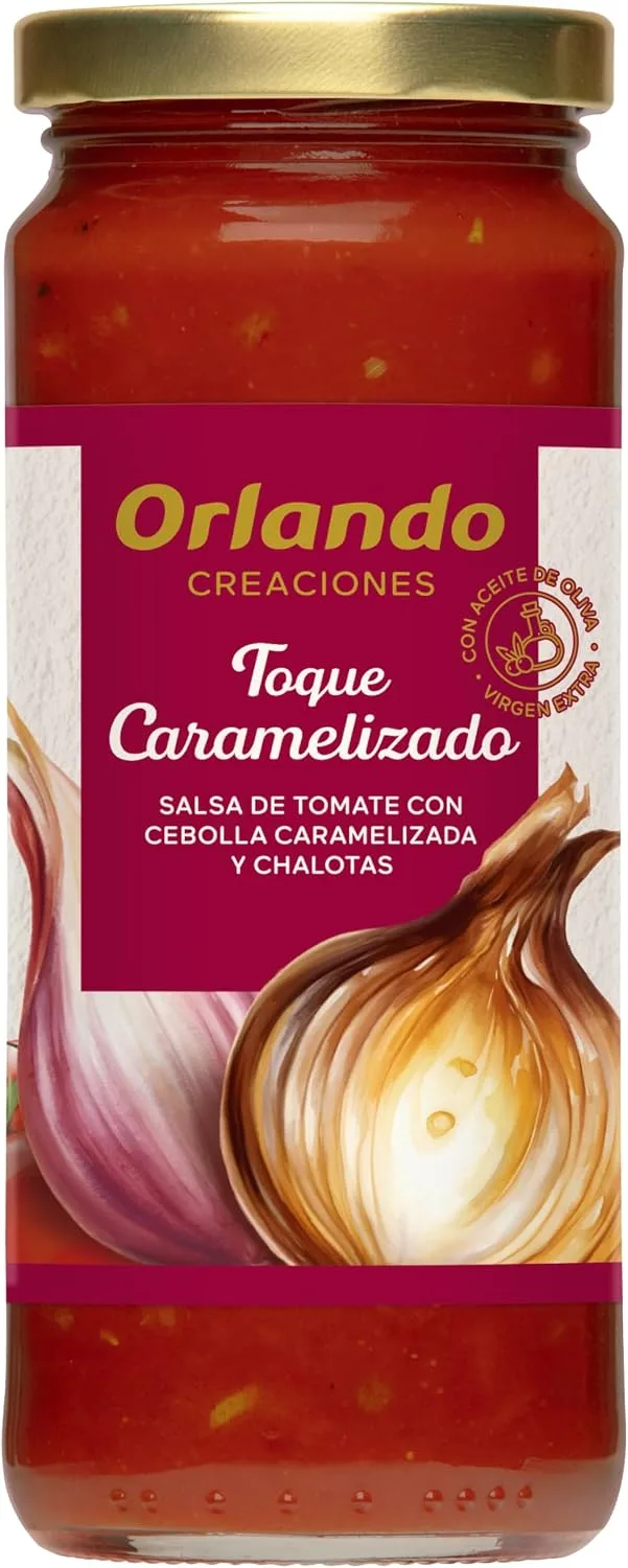 ORLANDO ▫️ Molho de Tomate com Cebola Caramelizada e Chalotas, Frasco de 340 g