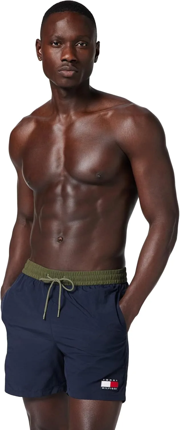 Tommy Hilfiger ▫️ Fato de banho com cordão médio e cintura ajustável para homem