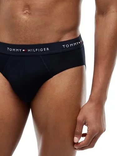 Tommy Hilfiger ▫️ Cuecas boxer, embalagem de 3, para homem, cuecas justas, tecido elástico 4