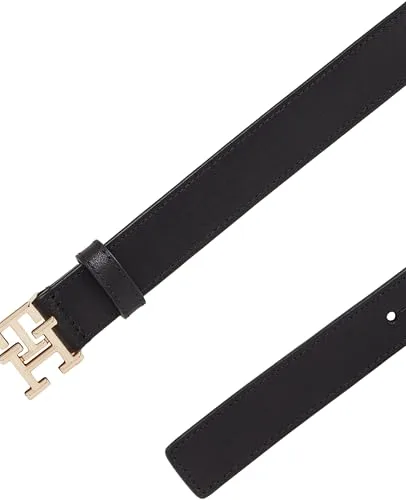 Tommy Hilfiger ▫️ Th Logo 2.5 Aw0aw17248 Cinto ajustável para mulher 2