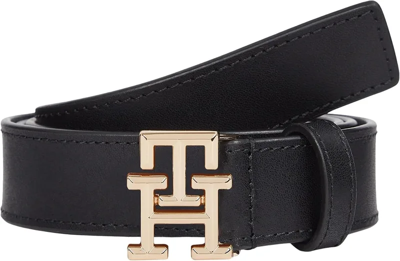 Tommy Hilfiger ▫️ Th Logo 2.5 Aw0aw17248 Cinto ajustável para mulher