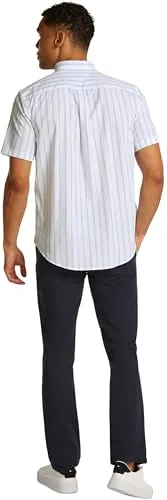 Tommy Hilfiger ▫️ Camisa de popelina para homem Flex Poplin de manga curta 2