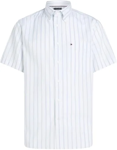 Tommy Hilfiger ▫️ Camisa de popelina para homem Flex Poplin de manga curta 4