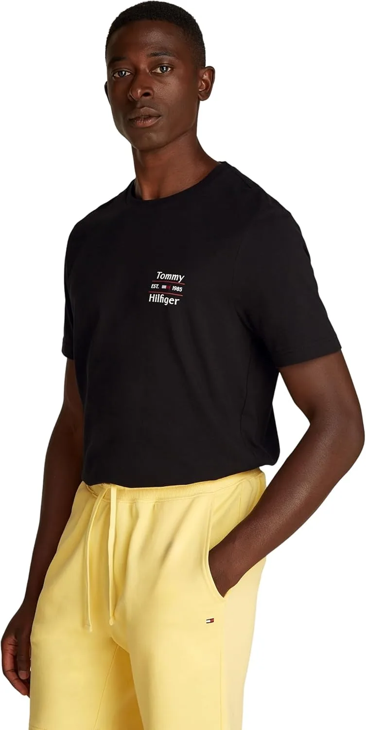 Tommy Hilfiger ▫️ Hilfiger Stack tee Mw0mw38622 T-Shirt S/S para homem