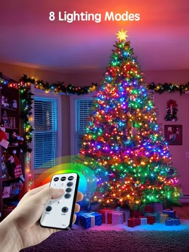 ARKOCHIC ▫️ Luzes de Natal para exterior, 35 m, 300 LED, guirlanda de luzes multicolorida para exterior 2