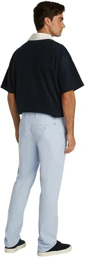 Tommy Hilfiger ▫️ Calças chino para homem, modelo Denton, em cetim, corte reto 2