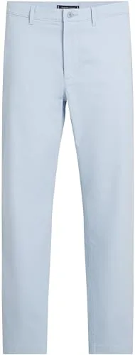 Tommy Hilfiger ▫️ Calças chino para homem, modelo Denton, em cetim, corte reto 4