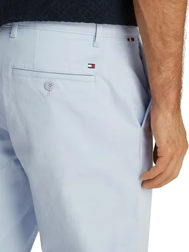 Tommy Hilfiger ▫️ Calças chino para homem, modelo Denton, em cetim, corte reto 5