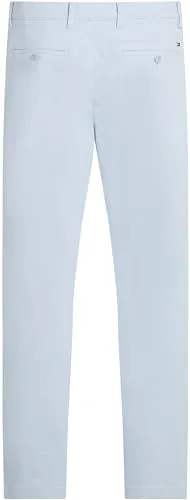 Tommy Hilfiger ▫️ Calças chino para homem, modelo Denton, em cetim, corte reto 6