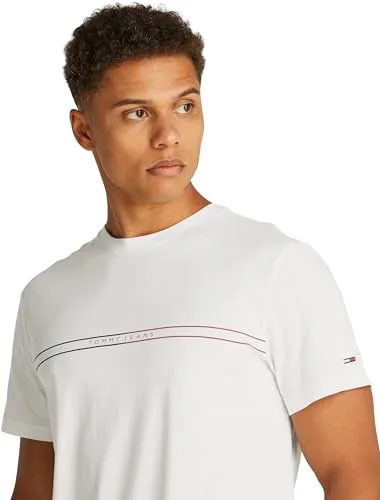 Tommy Jeans ▫️ Camisola TJM Slim Entry Graphic para homem, Ext Dm0dm20779, de manga curta (embalagem de 1) 3