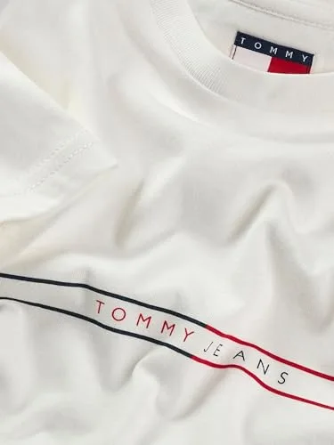 Tommy Jeans ▫️ Camisola TJM Slim Entry Graphic para homem, Ext Dm0dm20779, de manga curta (embalagem de 1) 4