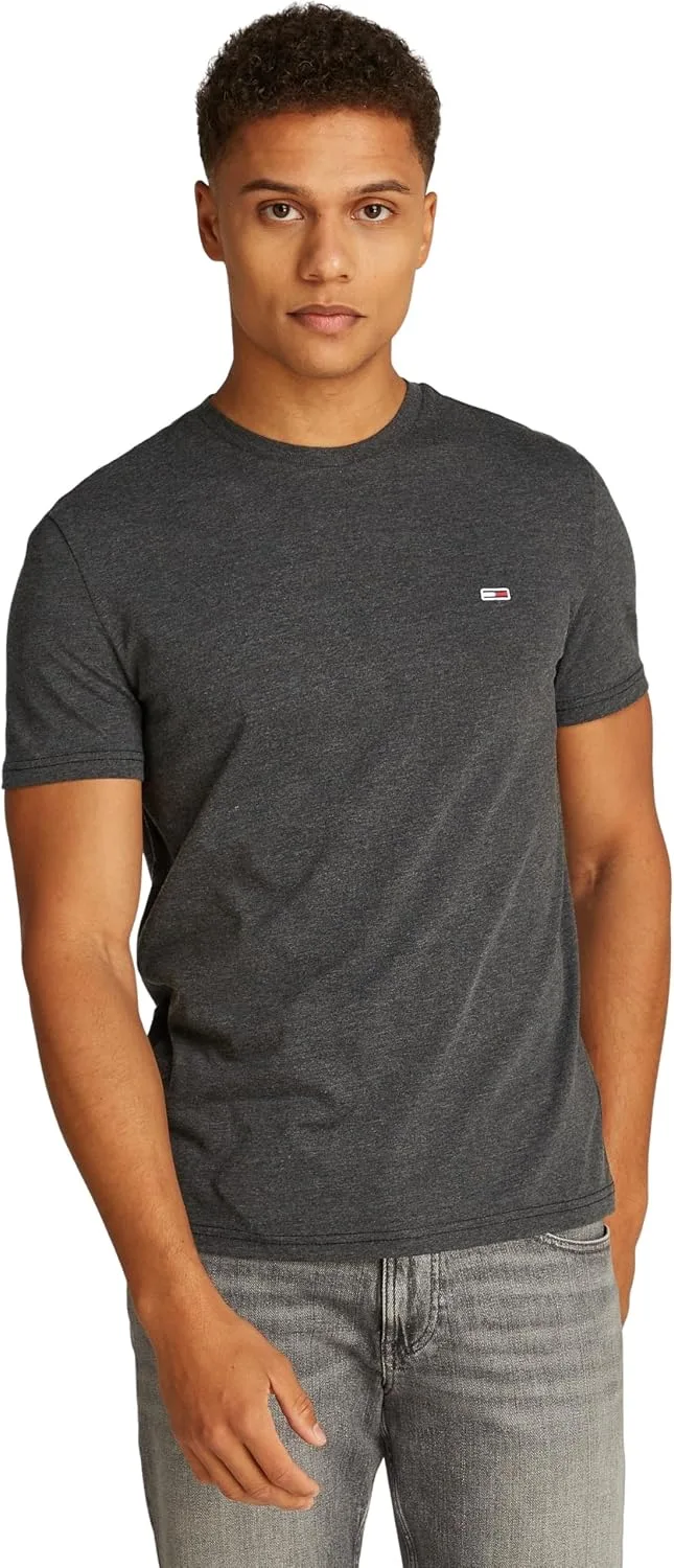 Tommy Jeans ▫️ Camiseta de manga curta para homem com gola redonda