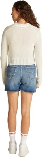 Tommy Jeans ▫️ Camisola para mulher, de malha aberta, com gola em V 2