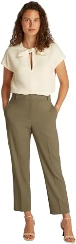 Tommy Hilfiger ▫️ Calças Slim Straight Core WW0WW39723 - Calças Retas Justas WW0WW39723 para Mulher 6