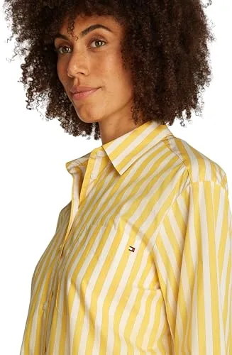 Tommy Hilfiger ▫️ Camisa de popeline oversized com corte confortável para mulher 3