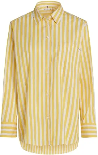 Tommy Hilfiger ▫️ Camisa de popeline oversized com corte confortável para mulher 5