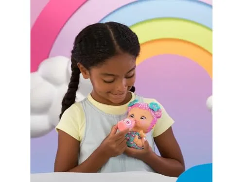 Wandi Doo's ▫️ da China, Boneca Bebé Asiática da China, Fala a Língua Universal dos Bebés, o «Doo Doo Doo», fralda com ursinhos panda e 2 acessórios, biberão e chupeta, famosa (WAD02000) 5