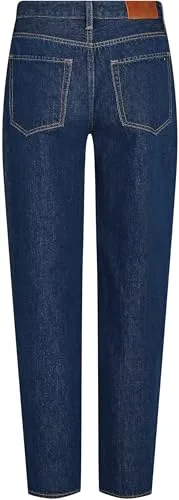 Tommy Hilfiger ▫️ Calças de ganga para mulher, modelo Tapered Ace, cintura média 6