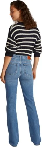 Tommy Hilfiger ▫️ Calças de ganga para mulher, corte bootcut, modelo UMA, tamanho médio 2