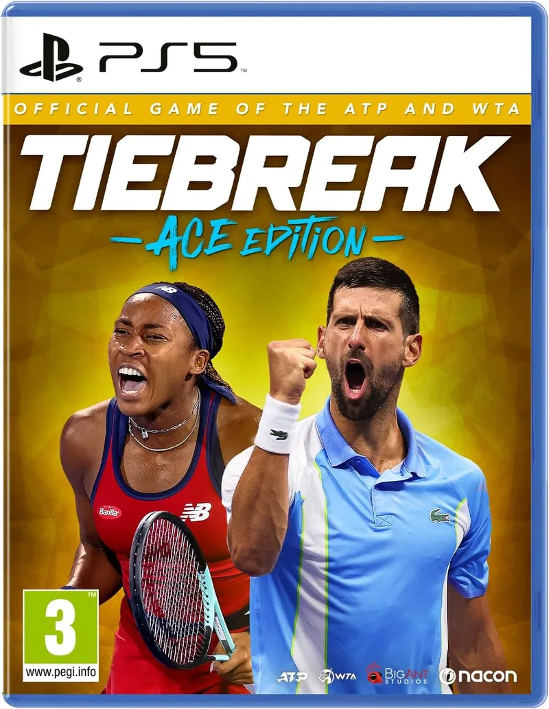 Nacon ▫️ Tiebreak: Jogo Oficial ATP e WTA - Videojogo para PS5 - [Versão em Inglês] [Versão em Inglês
