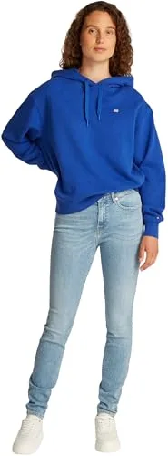 Tommy Hilfiger ▫️ Hoodie para mulher, com bandeira contrastante, corte regular 4
