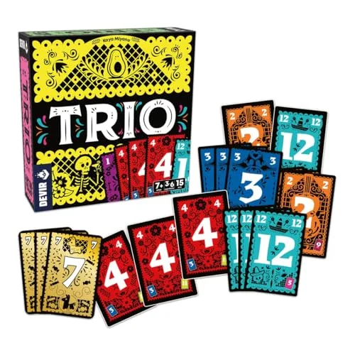 Devir ▫️ Trio (Versão em espanhol) | Jogo de cartas festivo, rápido e divertido | Para todas as idades, ideal para jogar com amigos (BGTRISP) 3