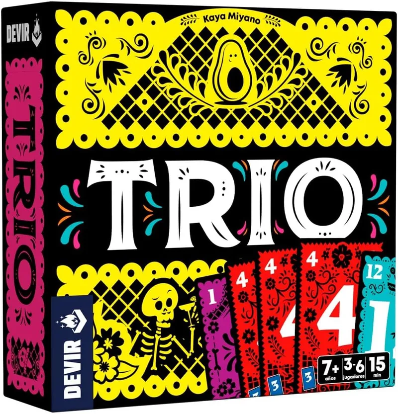 Devir ▫️ Trio (Versão em espanhol) | Jogo de cartas festivo, rápido e divertido | Para todas as idades, ideal para jogar com amigos (BGTRISP)