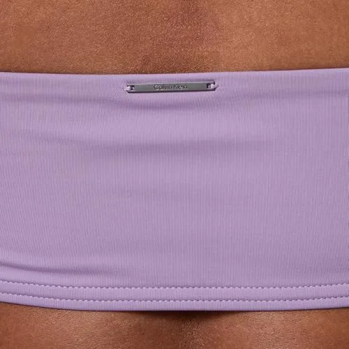 Calvin Klein ▫️ Top de biquíni tipo bandeau para mulher com enchimento removível 4