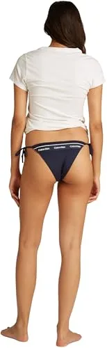 Calvin Klein ▫️ Calcinha de biquíni para mulher, com atilhos nas laterais, estilo desportivo 2