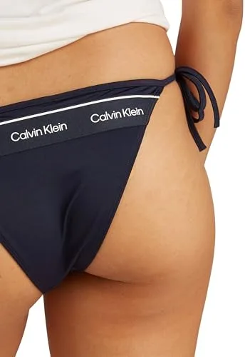 Calvin Klein ▫️ Calcinha de biquíni para mulher, com atilhos nas laterais, estilo desportivo 3