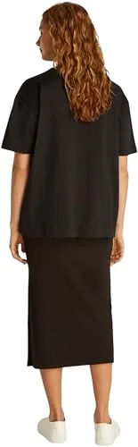 Calvin Klein ▫️ Camiseta de manga curta para mulher Gradient Monologo tee Loose Fit 2
