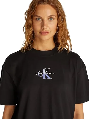Calvin Klein ▫️ Camiseta de manga curta para mulher Gradient Monologo tee Loose Fit 3
