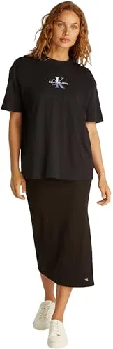 Calvin Klein ▫️ Camiseta de manga curta para mulher Gradient Monologo tee Loose Fit 5