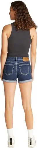 Calvin Klein ▫️ Calças de Ganga para Mulher - Calções de Cintura Média 2