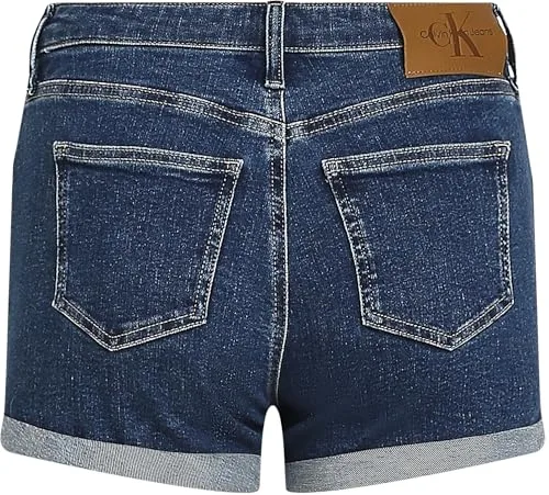 Calvin Klein ▫️ Calças de Ganga para Mulher - Calções de Cintura Média 6